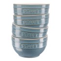 Staub Ceramique Zestaw misek 0,7 l Okrągły Ceramika Turkusowy 4 szt.