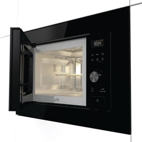 Czarna mikrofalówka Gorenje BM201AG1BG, z grillem, Wbudowana, 20 l, 800 W Czarna mikrofalówka Gorenje BM201AG1BG, z grillem, Wbudowana, 20 l, 800 W