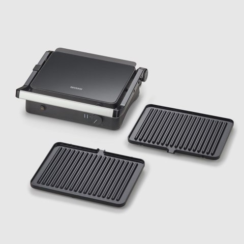 SEVERIN GRILL KONTAKTOWY, POWŁOKA CERAMICZNA, TEMP. MAKS. 230°C, WYJMOWANE PŁYTY GRILLOWE, KABEL 80 CM, MOC 800W KG 2398 SEVERIN GRILL KONTAKTOWY, POWŁOKA CERAMICZNA, TEMP. MAKS. 230°C, WYJMOWANE PŁYTY GRILLOWE, KABEL 80 CM, MOC 800W KG 2398