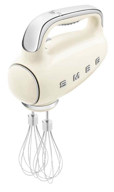 Mikser ręczny Smeg HMF01CREU w kremie w stylu retro z lat 50. Mikser ręczny Smeg HMF01CREU w kremie w stylu retro z lat 50.