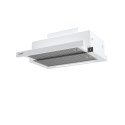 Kaptur teleskopowy CATA CAMPANA TFH 6830 GWH Klasa efektywności energetycznej A+++ Szerokość 60 cm 795 m3/h Sterowanie dotykowe 