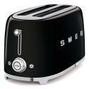 Toster Smeg TSF02BLEU czarny 4 kromek, metalowa obudowa