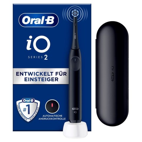 Szczoteczka elektryczna Braun Oral-B iO Series 2 z etui podróżnym Night Black Szczoteczka elektryczna Braun Oral-B iO Series 2 z etui podróżnym Night Black