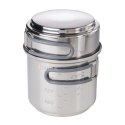 ESBIT Cookset z palnikiem alkoholowym Słoiczek 0,985 l Stal nierdzewna