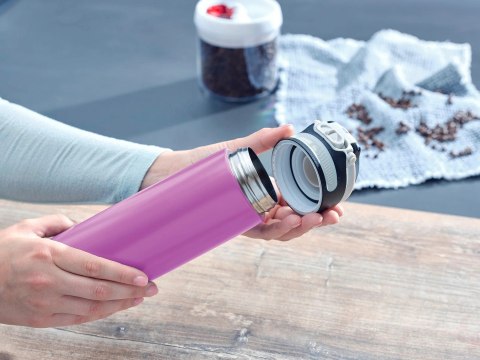 Kubek termiczny Flip 600 ml purpurowy 3274 LEIFHEIT Kubek termiczny Flip 600 ml purpurowy 3274 LEIFHEIT
