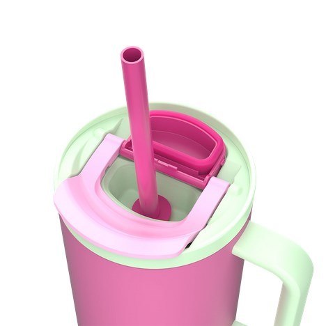Kubek termiczny z teleskopową słomką Kambukka Rio Tumbler 950ml Bubblegum Mint Kubek termiczny z teleskopową słomką Kambukka Rio Tumbler 950ml Bubblegum Mint