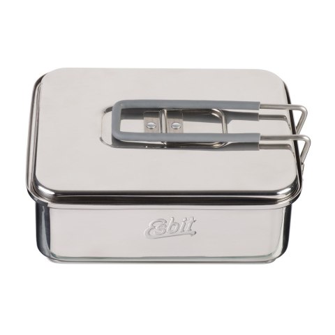 Kuchenka turystyczna Esbit Solid Fuel Cookset 1100 ml - steel Kuchenka turystyczna Esbit Solid Fuel Cookset 1100 ml - steel