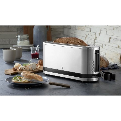 Toster WMF, 2 krążki, kolor srebrny, stal szlachetna, moc 900 W, napięcie wejściowe AC 220-240 V, częstotliwość 50/60 Hz, szerok Toster WMF, 2 krążki, kolor srebrny, stal szlachetna, moc 900 W, napięcie wejściowe AC 220-240 V, częstotliwość 50/60 Hz, szerok