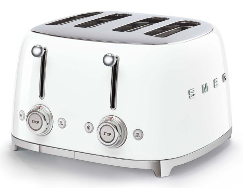 Skrudintuvas Smeg na 4 kromki, balta Skrudintuvas Smeg na 4 kromki, balta
