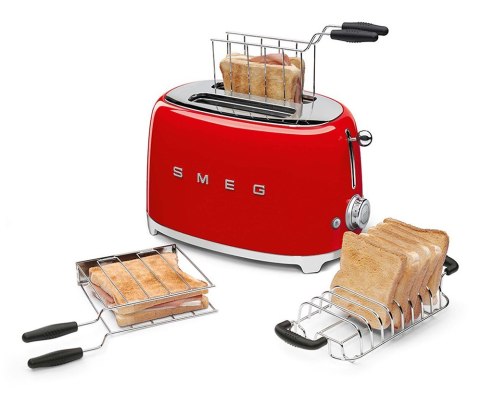 Smeg TSF01RDEU toster 6 2 kaw. 950 W Czerwony Smeg TSF01RDEU toster 6 2 kaw. 950 W Czerwony