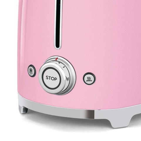 Smeg TSF02PKEU Toster 4 kromki różowy Smeg TSF02PKEU Toster 4 kromki różowy