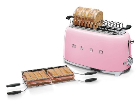 Smeg TSF02PKEU Toster 4 kromki różowy Smeg TSF02PKEU Toster 4 kromki różowy