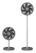 Wentylator Duux | Rize Flex | Wentylator stojący | Szary | Średnica 21 cm | Liczba biegów 4 | Oscylacja | 10 W