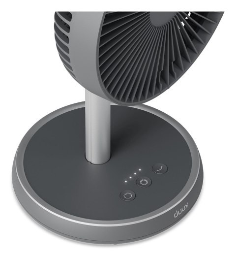Wentylator Duux | Rize Flex | Wentylator stojący | Szary | Średnica 21 cm | Liczba biegów 4 | Oscylacja | 10 W Wentylator Duux | Rize Flex | Wentylator stojący | Szary | Średnica 21 cm | Liczba biegów 4 | Oscylacja | 10 W