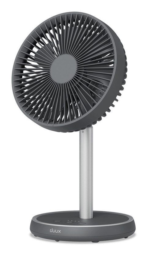 Wentylator Duux | Rize Flex | Wentylator stojący | Szary | Średnica 21 cm | Liczba biegów 4 | Oscylacja | 10 W Wentylator Duux | Rize Flex | Wentylator stojący | Szary | Średnica 21 cm | Liczba biegów 4 | Oscylacja | 10 W
