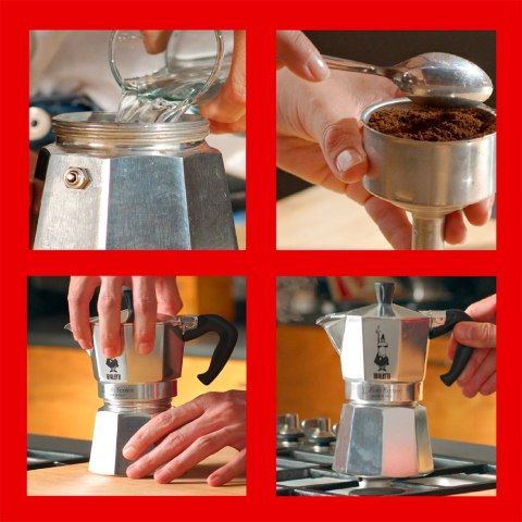 Kawiarka BIALETTI Moka Express 8006363011662 (kolor srebrny) Kawiarka BIALETTI Moka Express 8006363011662 (kolor srebrny)