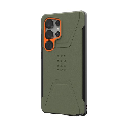 UAG Civilian Pro - obudowa Samsung Galaxy S25 Ultra 5G z modułem magnetycznym (oliwkowy/pomarańczowy) UAG Civilian Pro - obudowa Samsung Galaxy S25 Ultra 5G z modułem magnetycznym (oliwkowy/pomarańczowy)