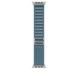 Apple Watch 49mm Light Blue Alpine Loop - Medium - Natural Titanium Finish