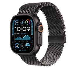 Pasek Apple Watch Milanese Armband für Watch Ultra 49mm Titan Schwarz (M)