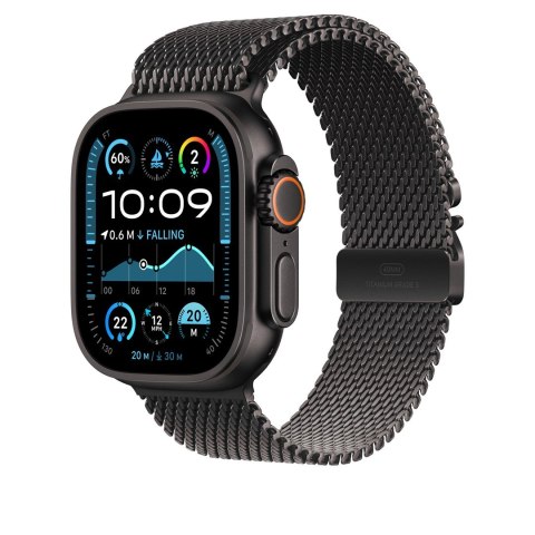 Pasek Apple Watch Milanese Armband für Watch Ultra 49mm Titan Schwarz (M) Pasek Apple Watch Milanese Armband für Watch Ultra 49mm Titan Schwarz (M)