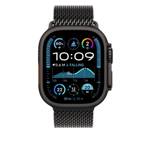 Pasek Apple Watch Milanese Armband für Watch Ultra 49mm Titan Schwarz (M) Pasek Apple Watch Milanese Armband für Watch Ultra 49mm Titan Schwarz (M)