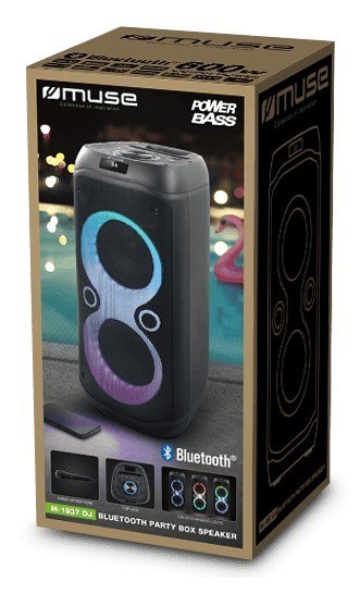 Przenośna kolumna imprezowa Muse M-1937 DJ 600 W Bluetooth Czarna Bezprzewodowa Przenośna kolumna imprezowa Muse M-1937 DJ 600 W Bluetooth Czarna Bezprzewodowa