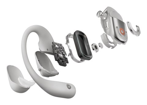 Słuchawki bezprzewodowe douszne Shokz OpenFit+ Szare Słuchawki bezprzewodowe douszne Shokz OpenFit+ Szare