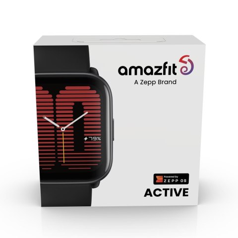 Amazfit Active 4,45 cm (1.75") AMOLED Cyfrowy 390 x 450 px Ekran dotykowy Czarny GPS Amazfit Active 4,45 cm (1.75") AMOLED Cyfrowy 390 x 450 px Ekran dotykowy Czarny GPS