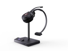 Yealink WH62 Mono Teams Zestaw słuchawkowy Bezprzewodowy Opaska na głowę Biuro/centrum telefoniczne Micro-USB Podstawka do ładow