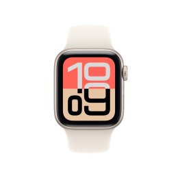Zegarek Apple Watch SE 3 GPS 40 mm, aluminiowa obudowa w kolorze Starlight z paskiem Starlight Sport Band - M/L