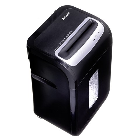 Niszczarka Activejet ASH-2502C, P-4, 28 l, ścinki 4x40 mm, 25 kartek, czarna Niszczarka Activejet ASH-2502C, P-4, 28 l, ścinki 4x40 mm, 25 kartek, czarna