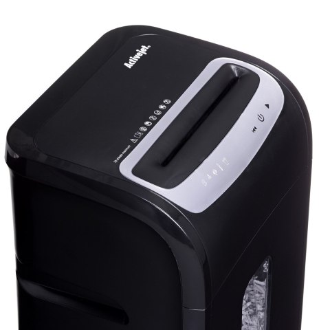 Niszczarka Activejet ASH-2502C, P-4, 28 l, ścinki 4x40 mm, 25 kartek, czarna Niszczarka Activejet ASH-2502C, P-4, 28 l, ścinki 4x40 mm, 25 kartek, czarna