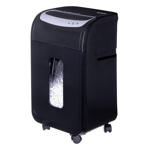 Niszczarka Activejet ASH-2502C, P-4, 28 l, ścinki 4x40 mm, 25 kartek, czarna Niszczarka Activejet ASH-2502C, P-4, 28 l, ścinki 4x40 mm, 25 kartek, czarna