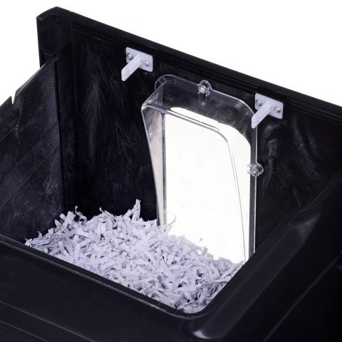 Niszczarka Activejet ASH-2502C, P-4, 28 l, ścinki 4x40 mm, 25 kartek, czarna Niszczarka Activejet ASH-2502C, P-4, 28 l, ścinki 4x40 mm, 25 kartek, czarna