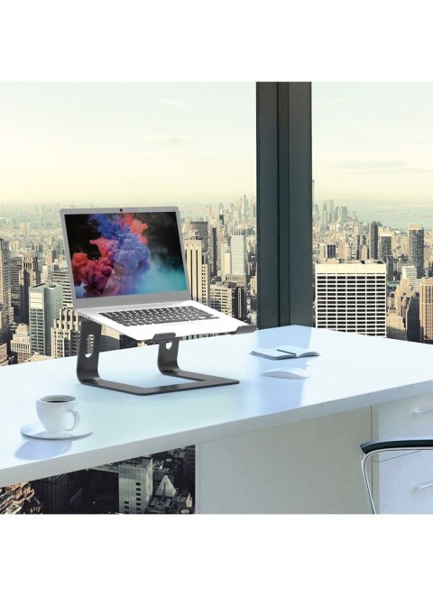 Port Designs 901103 stojak na laptop Podstawka na notebooka Aluminium, Czarny 39,6 cm (15.6") Port Designs 901103 stojak na laptop Podstawka na notebooka Aluminium, Czarny 39,6 cm (15.6")