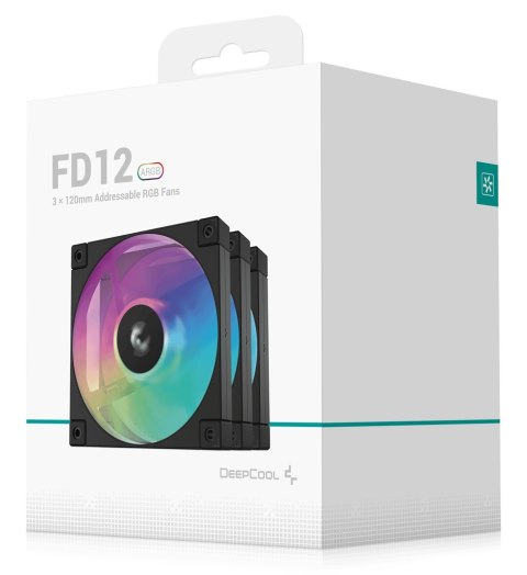 Deepcool R-FD12-BKAPN3-G ARGB-3 IN 1 Performance 120mm Fan Black 3-Pack Deepcool R-FD12-BKAPN3-G ARGB-3 IN 1 Performance 120mm Fan Black 3-Pack