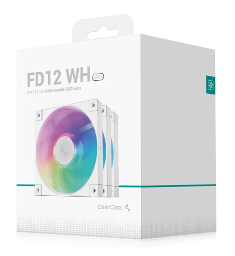 Wentylator Deepcool R-FD12-BKAPN3-G ARGB-3 IN 1 Performance 120mm Fan White 3-Pack Wentylator Deepcool R-FD12-BKAPN3-G ARGB-3 IN 1 Performance 120mm Fan White 3-Pack