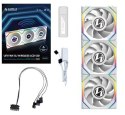 Wentylator Lian Li LULI-100 UNI FAN SL LCD, ARGB, PWM, 3x, 120 mm, Bezprzewodowe sterowanie za pomocą kontrolera 2.4GHz, biały