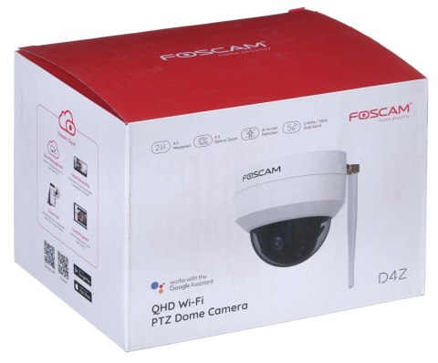 Kamera IP Wi-fi Foscam D4Z OUTDOOR 4MP Biała Kamera IP Wi-fi Foscam D4Z OUTDOOR 4MP Biała