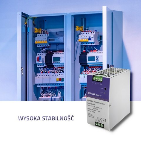 QOLTEC ZASILACZ NA SZYNĘ DIN PRZEMYSŁOWY | 240W | 24V | 10A QOLTEC ZASILACZ NA SZYNĘ DIN PRZEMYSŁOWY | 240W | 24V | 10A