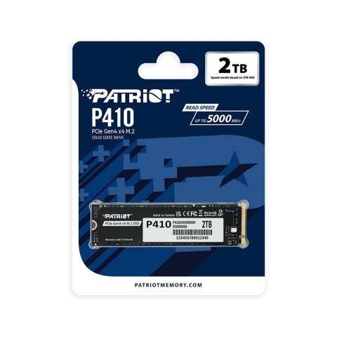 SSD Patriot Viper P410 M.2 PCI-Ex4 NVMe 1.4 2TB SSD Patriot Viper P410 M.2 PCI-Ex4 NVMe 1.4 2TB
