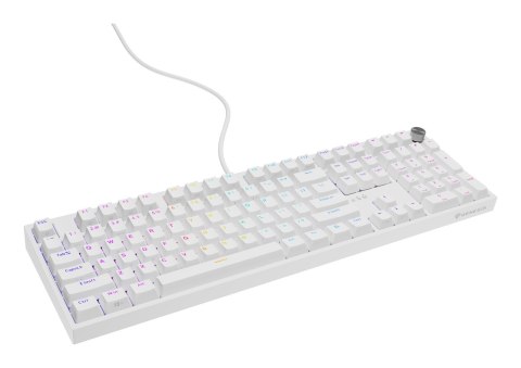 Klawiatura GENESIS THOR 404 uniwersalne USB QWERTY Angielski Biały Klawiatura GENESIS THOR 404 uniwersalne USB QWERTY Angielski Biały