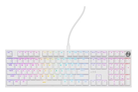 Klawiatura GENESIS THOR 404 uniwersalne USB QWERTY Angielski Biały Klawiatura GENESIS THOR 404 uniwersalne USB QWERTY Angielski Biały