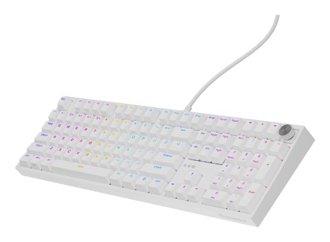 Klawiatura GENESIS THOR 404 uniwersalne USB QWERTY Angielski Biały Klawiatura GENESIS THOR 404 uniwersalne USB QWERTY Angielski Biały