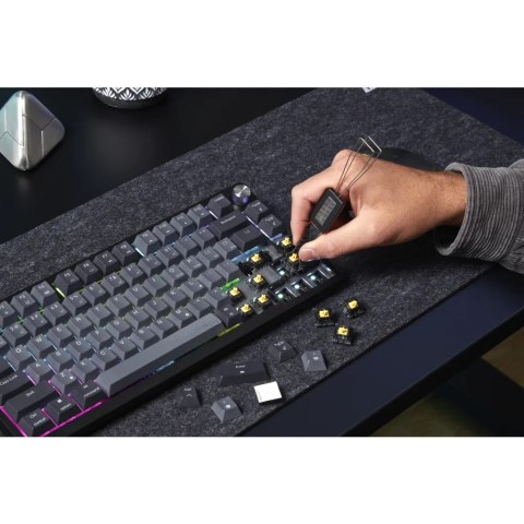 Klawiatura Corsair K65 PLUS | Mechaniczna klawiatura do gier | Bezprzewodowy | Język nordycki | USB typu A | CORSAIR MLX Czerwon Klawiatura Corsair K65 PLUS | Mechaniczna klawiatura do gier | Bezprzewodowy | Język nordycki | USB typu A | CORSAIR MLX Czerwon