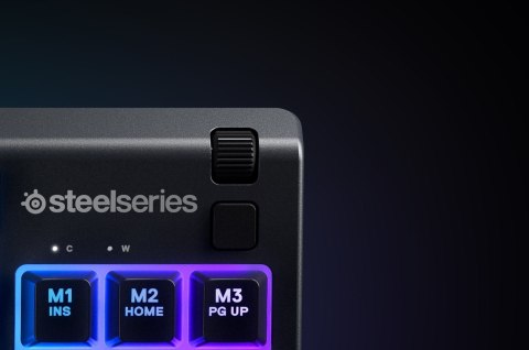 Klawiatura gamingowa SteelSeries Apex 3 Tenkeyless Klawiatura do gier Światło LED RGB Amerykańskie przewodowe przełączniki Whisp Klawiatura gamingowa SteelSeries Apex 3 Tenkeyless Klawiatura do gier Światło LED RGB Amerykańskie przewodowe przełączniki Whisp