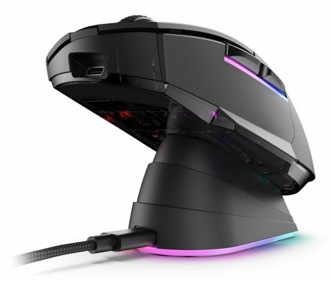 Mysz optyczna RGB Skiller SGM50W czarna + stacja Mysz optyczna RGB Skiller SGM50W czarna + stacja