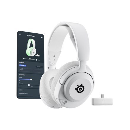 Słuchawki SteelSeries Gaming Headset Arctis Nova 5X Bluetooth Over-ear Microphone Noise canceling Wireless White Słuchawki SteelSeries Gaming Headset Arctis Nova 5X Bluetooth Over-ear Microphone Noise canceling Wireless White