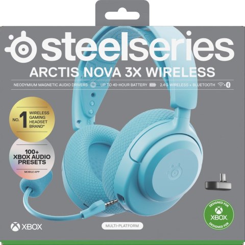 Słuchawki Steelseries Arctis Nova 3X Wireless for Xbox, Aqua Słuchawki Steelseries Arctis Nova 3X Wireless for Xbox, Aqua