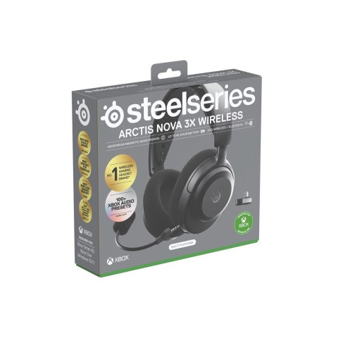Słuchawki Steelseries Arctis Nova 3X Wireless for Xbox, czarne Słuchawki Steelseries Arctis Nova 3X Wireless for Xbox, czarne